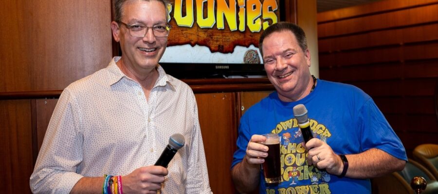 Stuck in the '80s podcast hosts Brad Williams and Steve Spears