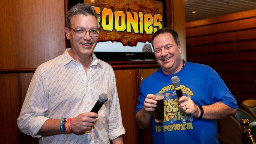 Stuck in the '80s podcast hosts Brad Williams and Steve Spears